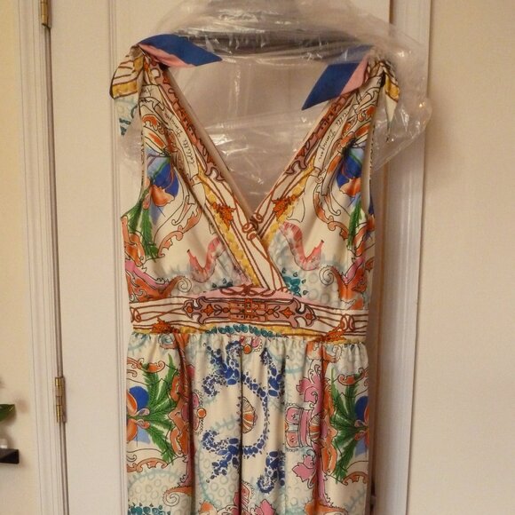 Anthropologie - Collette Dinningan Acionna Dress Size 8 (100% silk) - Picture 5 of 10